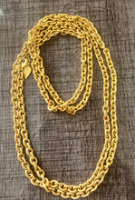 Load image into Gallery viewer, 60'' 18K GP Textured Chain Necklace