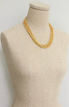 Load image into Gallery viewer, 60'' 18K GP Textured Chain Necklace