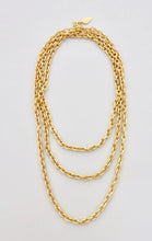 Load image into Gallery viewer, 60'' 18K GP Textured Chain Necklace