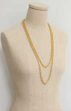 Load image into Gallery viewer, 60'' 18K GP Textured Chain Necklace