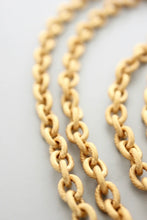 Load image into Gallery viewer, 60'' 18K GP Textured Chain Necklace