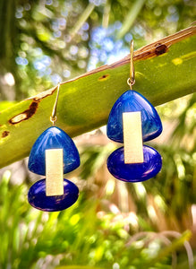 Azul Ou Amie' - Artisan Earrings