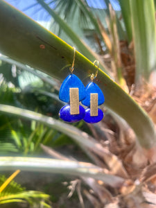 Azul Ou Amie' - Artisan Earrings