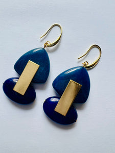 Azul Ou Amie' - Artisan Earrings