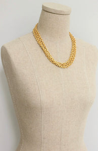 60'' 18K GP Textured Chain Necklace