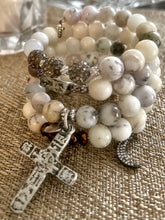 Load image into Gallery viewer, Opal - Artisan Wrap Bracelet with Crafted Cross
