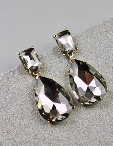 Aida - Teardrop Crystal Earrings