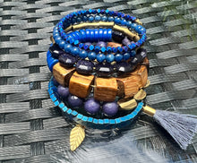 Load image into Gallery viewer, Blue, in Love! - Artisan Wrap Bracelet
