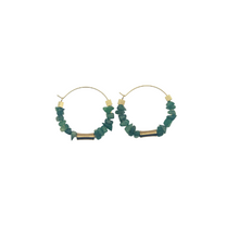 Load image into Gallery viewer, Jade - Artisan Hoop Earrings
