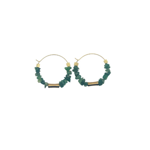 Jade - Artisan Hoop Earrings