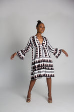 Load image into Gallery viewer, Bell Sleeve Midi Dress
