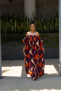 Nkosi - Maxi African Print Dress